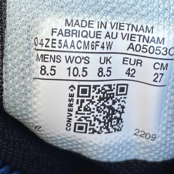 LIKE NEW- CONVERSE ALL STAR Hi-Top RED Lugged Sneakers Size M8.5/W10.5 - Picture 10 of 13